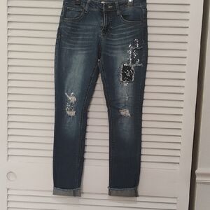 Imperial Star Blue Distressed Jeans